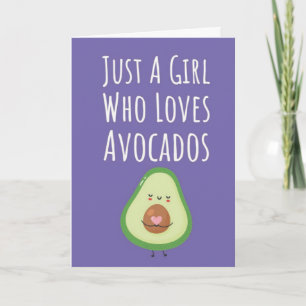 Cartes Mignonnes Avocat Rose Pour Bébés Filles Enf