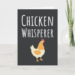 Cartes Mignonnes et Drôles de Poules Animaux Oisea