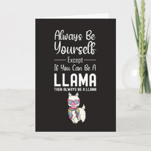 Cartes Mignonnes Lama Humour Drôle Alapaca Animal