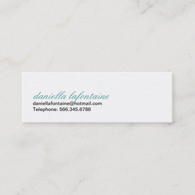 Cartes Mini-Appelantes de Paisley (Devant)