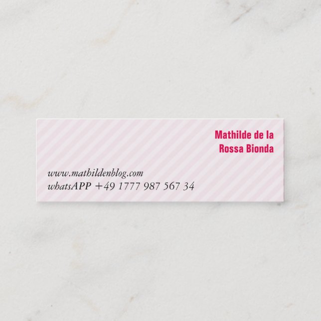 Cartes minimalistes (Dos)