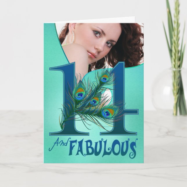 Cartes modèles du 14e anniversaire (Devant)