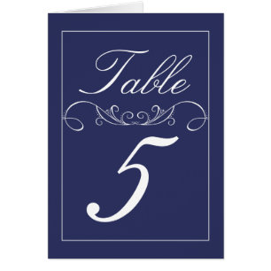 Cartes modernes de nombre de Tableau de mariage de