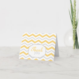 Cartes modernes grises et jaunes de Merci de