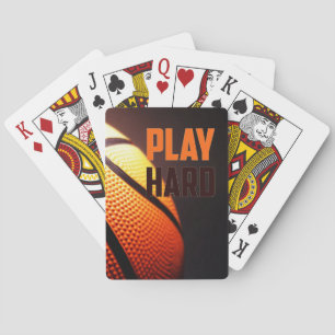 Cartes Motivation de basket-ball - jeu dur par le