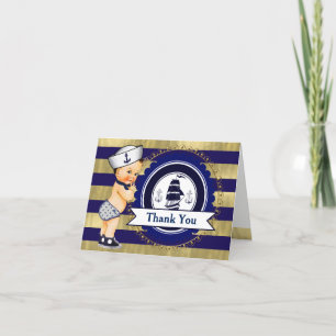 Cartes nautiques de Merci de baby shower