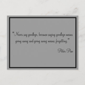 Cartes Ne jamais dire adieu