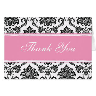 Cartes noires de Merci de damassé