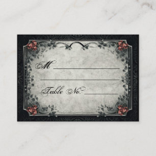 Cartes noires et grises de Halloween de roses