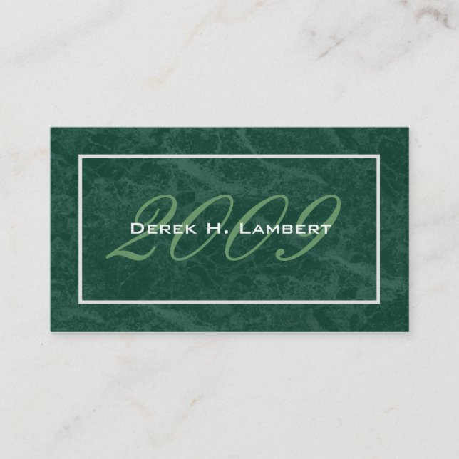 Cartes nominatives élégantes d'obtention du (Devant)