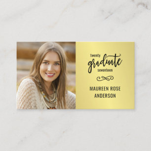 Cartes nommées de feuille d'or de Faux de photo d