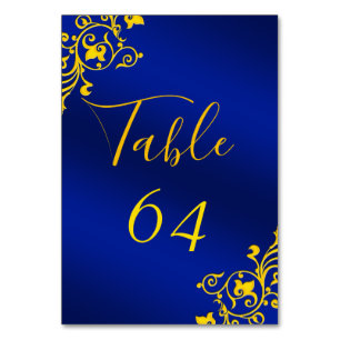 Cartes numériques Royal Blue and Gold
