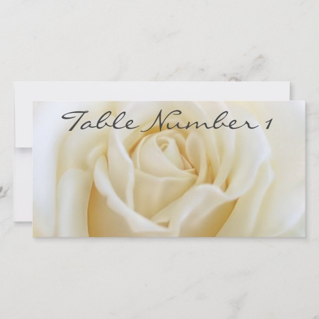 Cartes Numéro de tableau (Devant)