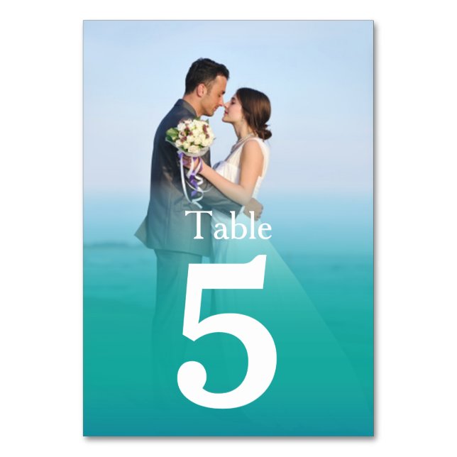 Cartes Numéro de tableau du Mariage photo Ocean Mi (Par défaut)