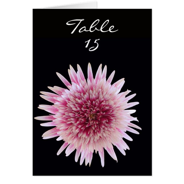 Cartes Numéro de Tentes de Table mariage - Numéro  (Devant)