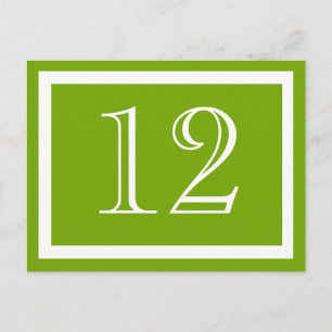 Cartes Numéro du tableau vert printemps