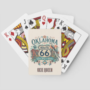 Cartes Oklahoma Prairie Boho Route 66 Soirée de Jeu