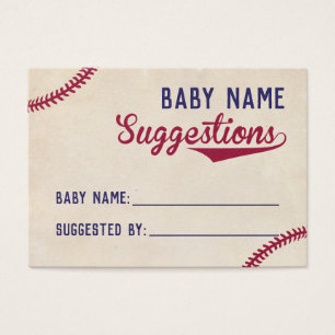 Cartes orientées de suggestion de nom de baby