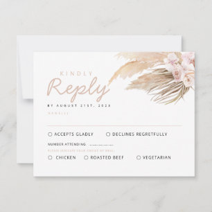 Cartes Pampas Grass RSVP