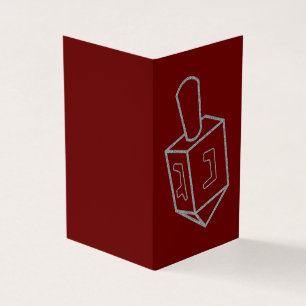 Cartes Parties scintillant Dreidel Hanoukka 25 Pac
