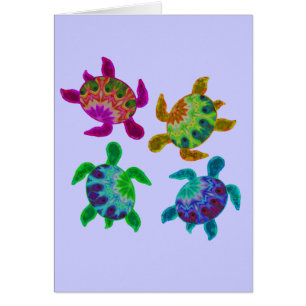 Cartes peintes multi de tortues