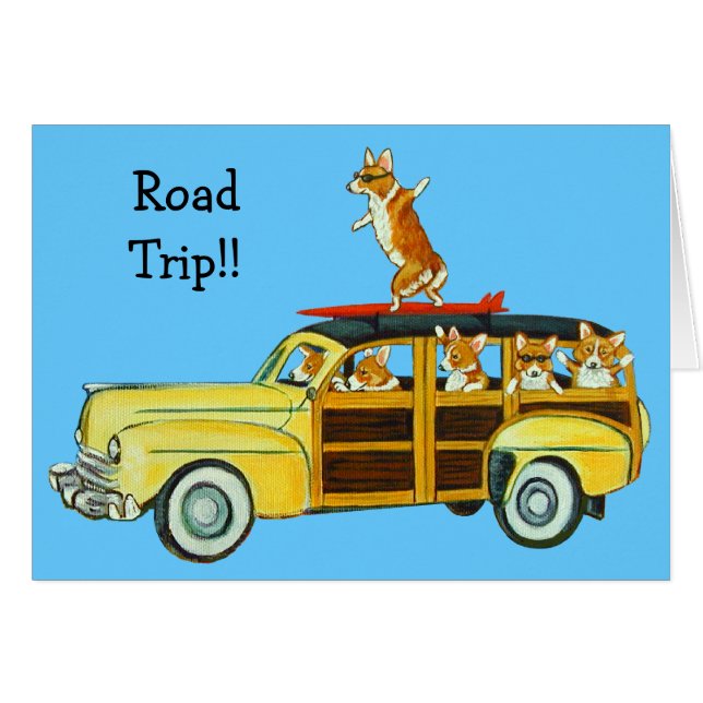 Cartes Pembroke Welsh Corgi (Devant horizontal)