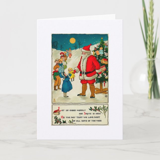 Cartes père Noël et Enfants-Noël (Devant)
