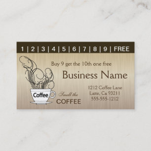 Cartes perforées de café les deux côtés