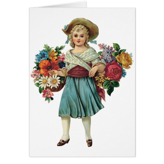 Cartes personnalisables Flower vintage (Devant)