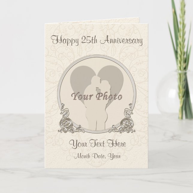 Cartes personnalisées d'anniversaire de PHOTO (Devant)