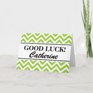 Cartes personnalisées de bonne chance avec le
