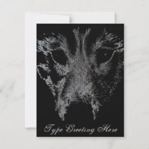Cartes Personnalisées Louve Husky Invitations Wolf
