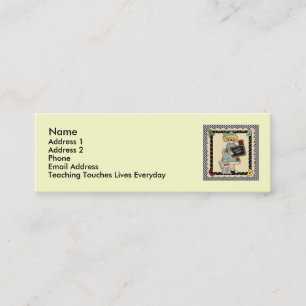 Cartes personnelles de professeur mignon
