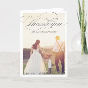 Cartes photo de remerciement Mariage