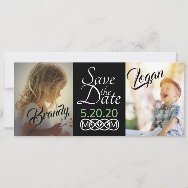 Cartes Photo de Sauvegarde de Date (Devant)