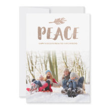 Cartes photos à la mode de vacances de paix