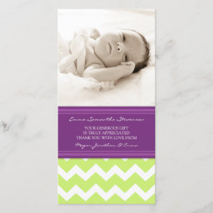 Cartes photos de baby shower de Merci de prune de