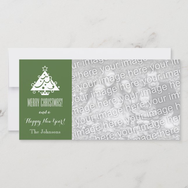 Cartes photos de Noël avec voeux de Noël personnal (Devant)