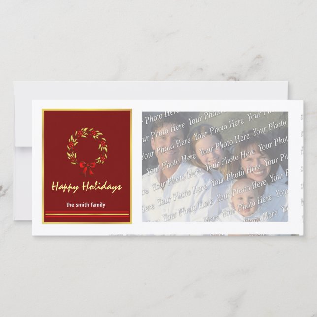Cartes photos de Noël contemporains (Devant)