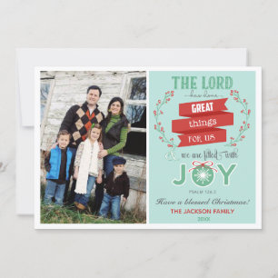 Cartes photos de Noël de la Bible (Psaume 126:3)