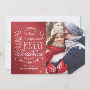 Cartes photos de Noël en couleurs modifiables en t