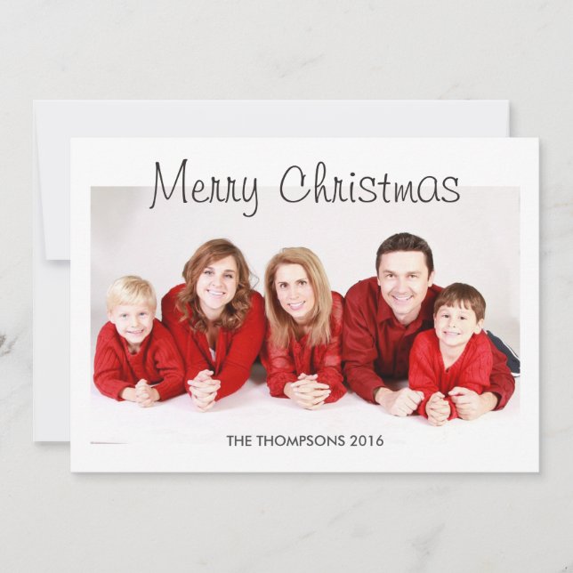 Cartes photos de Noël personnalisées (Devant)