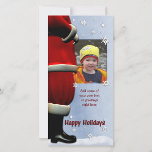 Cartes photos de vacances de Père Noël