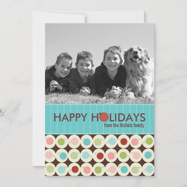 Cartes photos de vacances modernes {5 x 7} (Devant)