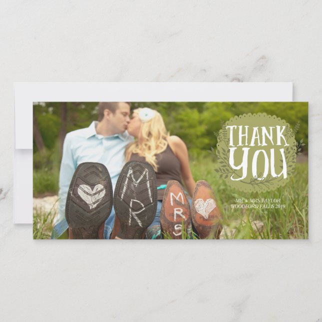 Cartes photos du concepteur de Mariage Merci (Devant)