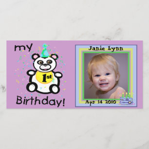 Cartes photos personnalisés 1er anniversaire