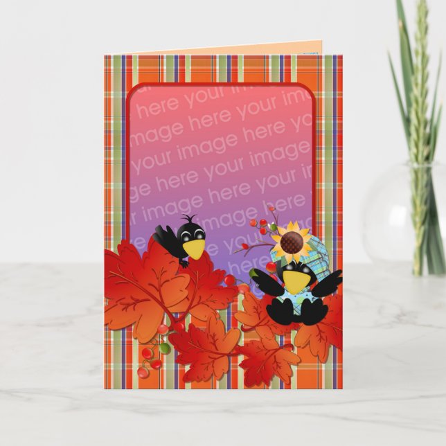 Cartes photos Thanksgiving personnalisés (Devant)
