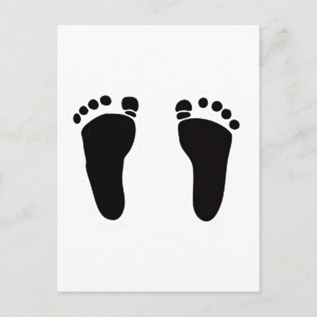 Cartes pieds baie et invitations (Devant)
