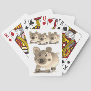 Cartes Plaque de carte de jeu de porc