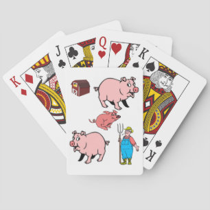 Cartes Plaque de carte de jeu de porc